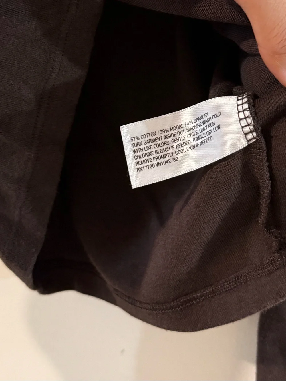 wild fable Long-Sleeve Hooded Top in Dark Brown - Picture 3 of 4